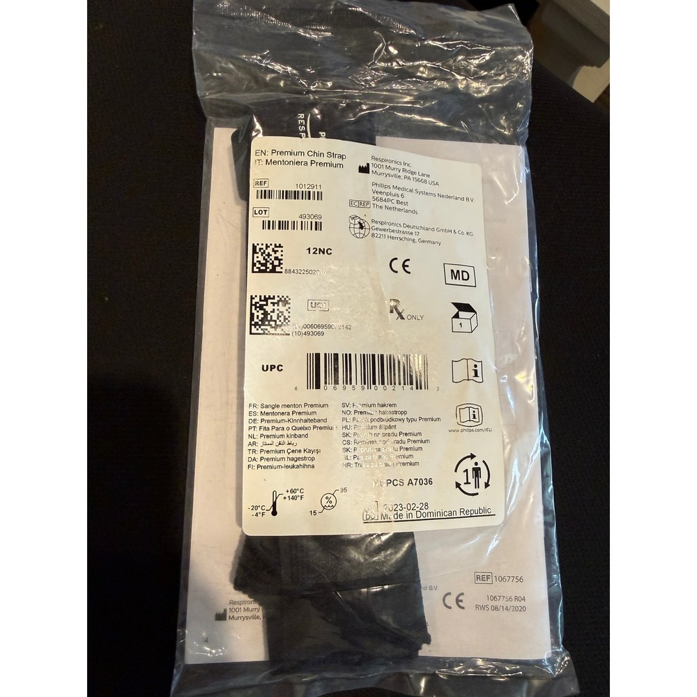 Philips Respironics Premium Chin Strap CPAP Mask Accessory‎ 1012911